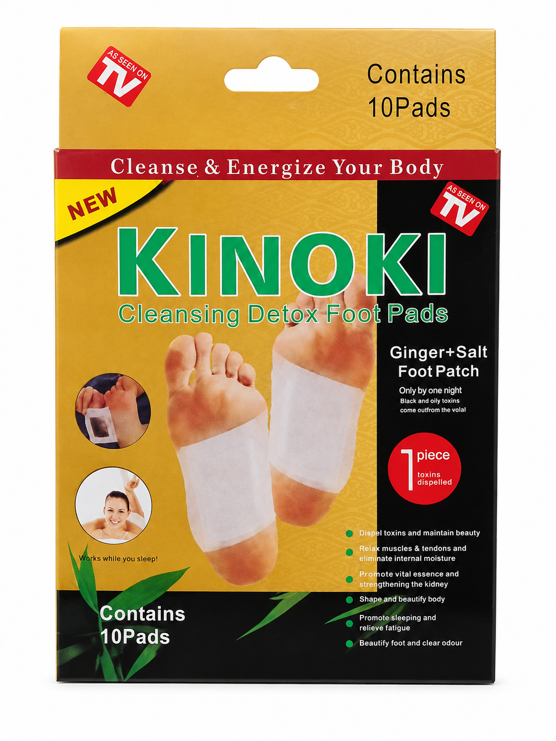 KINOKI Cleansing Detox Foot Pads (10 Pads)